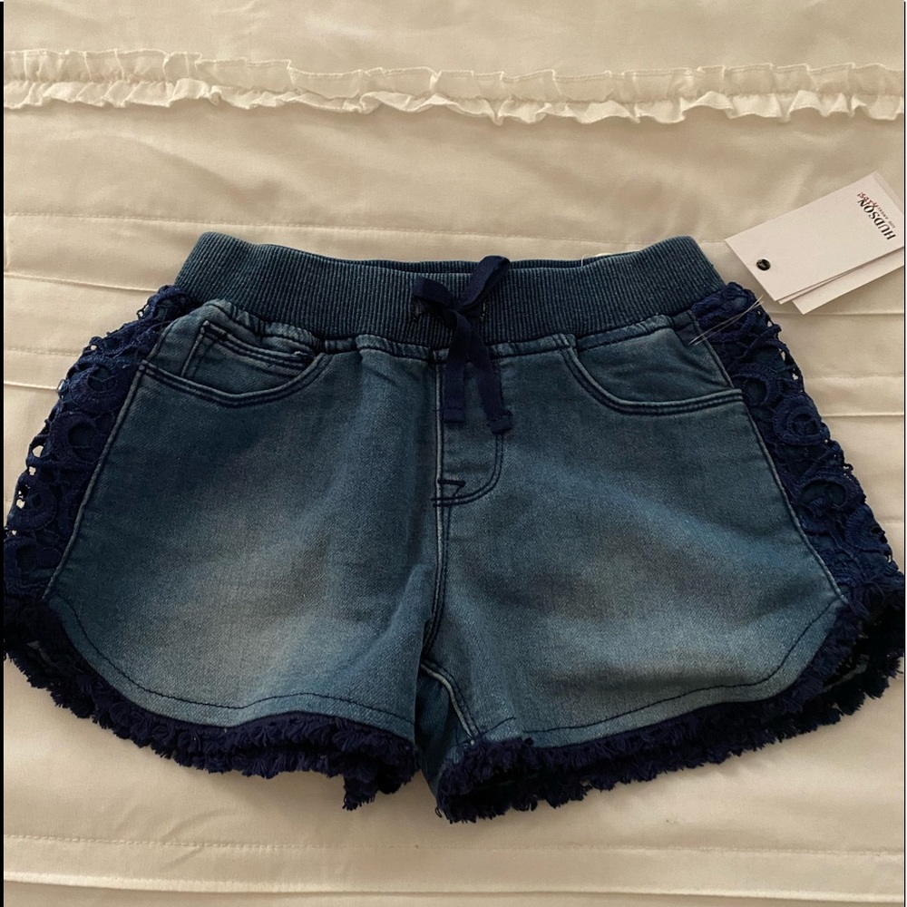 Hudson knit denim shorts